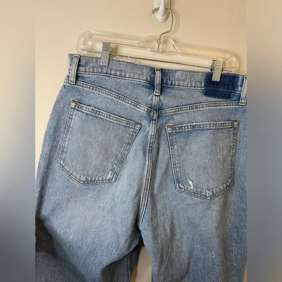 Abercrombie & Fitch Curve Love The ‘90s Straight Ultra High Rise Vent Hem Jeans - Picture 11 of 11
